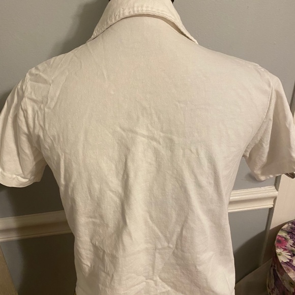 Brandy Melville white cropped key west polo - Picture 2 of 3